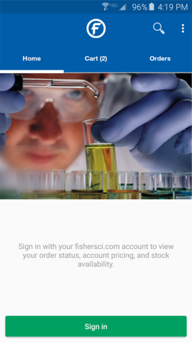 fisher-sci-app-home-screenshot-android